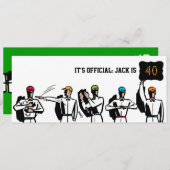 40. Geburtstagsfußball-Party Einladung - Foul! (Vorne/Hinten)