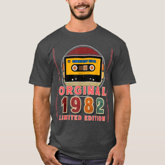 40. Geburtstagsgeschenk 1982 trifft Retro Music Ca T-Shirt