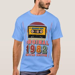 40. Geburtstagsgeschenk 1982 trifft Retro Music Ca T-Shirt