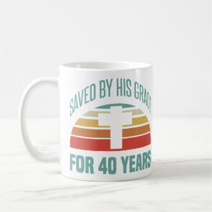 40. Geburtstagsgeschenk für Christen Kaffeetasse