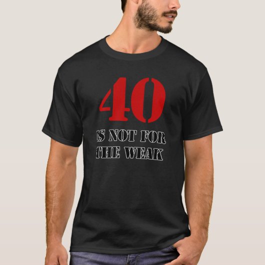 40. Geburtstagsgeschenk T-Shirt (Vorderseite)