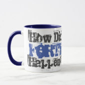 40. Geburtstagsgeschenk - Zwei-Tone-Tasse Tasse (Links)