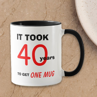 40. Geburtstagsgeschenke für Männer Tasse - Funny