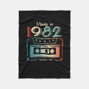 40 Geburtstagsgeschenke Jahr alt 1982 Kassette Fleecedecke