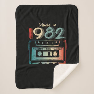 40 Geburtstagsgeschenke Jahr alt 1982 Kassette Sherpadecke