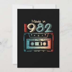 40 Geburtstagsgeschenke Jahr alt Hergestellt 1982 Save The Date