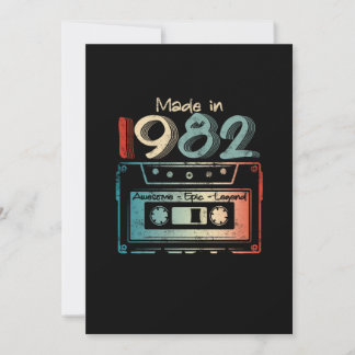 40 Geburtstagsgeschenke Jahr alt Hergestellt 1982 Save The Date