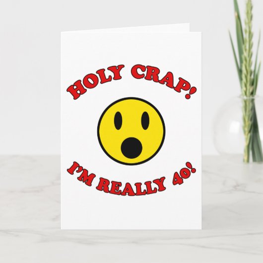 40. Geburtstagsgeschenke Karte (Vorderseite)