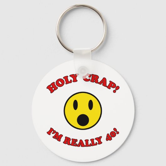 40. Geburtstagsgeschenke Schlüsselanhänger (Vorderseite)