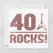 40. Geburtstagsgestein Karte (Vorderseite)