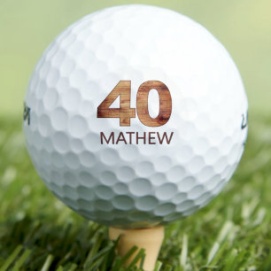 40. Geburtstagsgolfbälle 40 Jahre Golferholzgesche Golfball