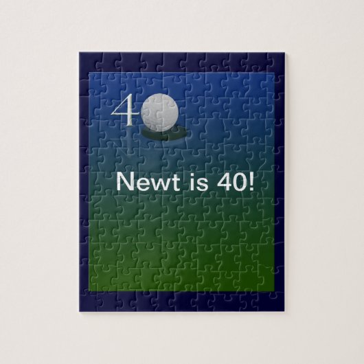 40. Geburtstagsgolfpuzzlespiel Puzzle (Vertikal)