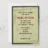 40. Geburtstagsgrungy Countdown-Party Einladung (Rückseite)