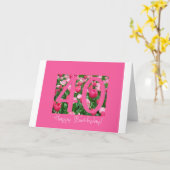 40. Geburtstagsgrüße Karte (Gelbe Blume)