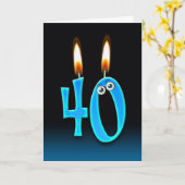 40. Geburtstagskandale Karte (Gelbe Blume)