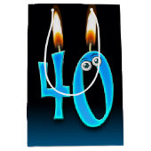 40. Geburtstagskandale Mittlere Geschenktüte (Vorderseite)