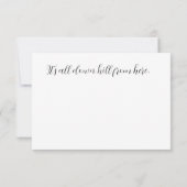 40. Geburtstagskarte (Rückseite)