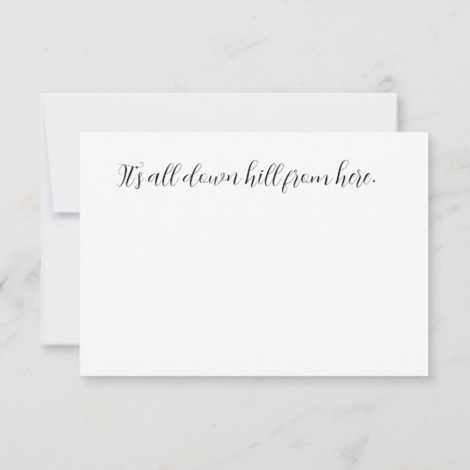 40. Geburtstagskarte (Rückseite)