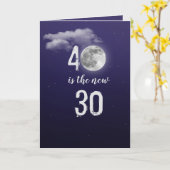 40 Geburtstagskarte drehen Karte (Gelbe Blume)