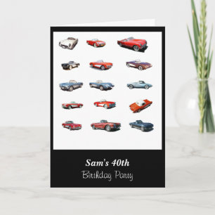 40. Geburtstagskarte Einladung