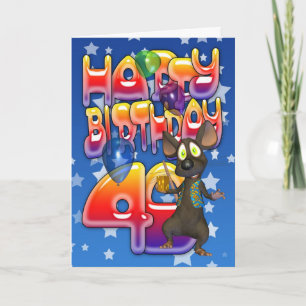 40. Geburtstagskarte, Happy Birthday Karte