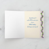 40. Geburtstagskarte Karte (Innenseite)