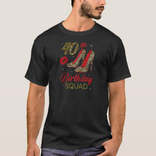 40. Geburtstagskolade von Frauen in 40 Leoparden T-Shirt