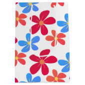 40. Geburtstagsmahlzeiten auf Weiß Mittlere Geschenktüte (Rückseite)