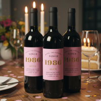 40. Geburtstagsname 1986 Rosa Gold Elegant Chic