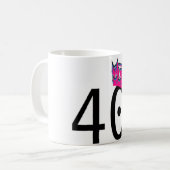 40. GeburtstagsPrinzessin Kaffeetasse (Vorderseite Links)