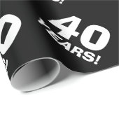 40. Geburtstagsverpackungspapier Geschenkpapier (Rolleneckpunkt)