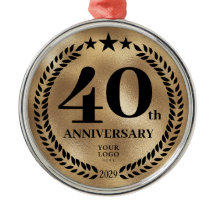 40. Geschäftsjahr Gold Weihnachten