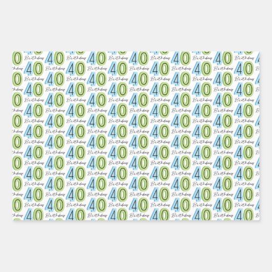 40. GESCHENKPAPIER SET (Vorderseite)