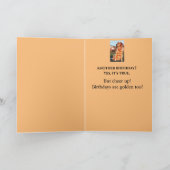 40. Golden Birthday Niedlich Retriever Karte (Innenseite)