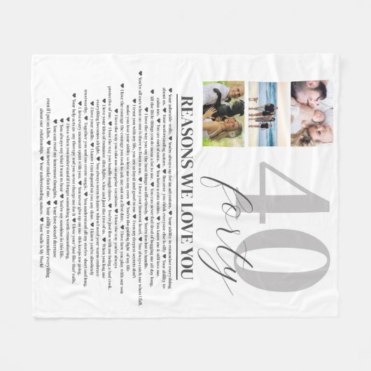 40 Gründe, aus denen wir Ihnen ein Kunstposter Lie Fleecedecke (Vorderseite (Horizontal))