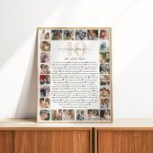 40 Gründe, aus denen wir Sie Liebe Foto Collage Ke Poster