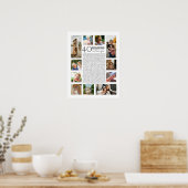 40 Gründe, warum wir Ihnen FOTO Collage Liebe Poster (Küche)