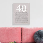 40 Gründe, warum wir Sie Liebe Tattoo Stil Geschen Leinwanddruck (Insitu (Wohnzimmer))