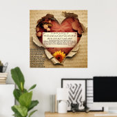 40 Hadith Artworks-10/40 Hadis Eserleri-10 Poster (Heimbüro)