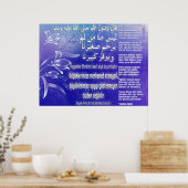 40 Hadith Artworks-6b / (TR:) 40 Hadis Eserleri-6b Poster (Küche)