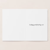 40. Happy Birthday Custom Foil Card Folienkarte (Innenseite)