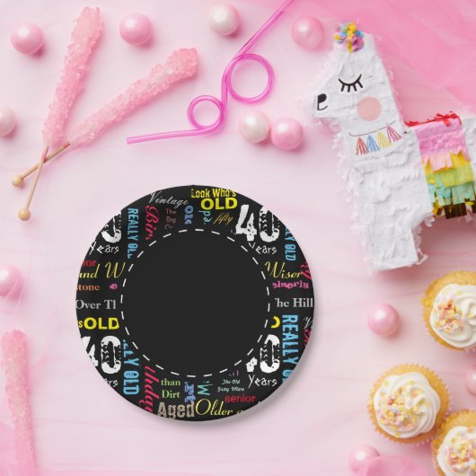 40. Happy BIrthday in a Graffiti Style Pappteller (Party)