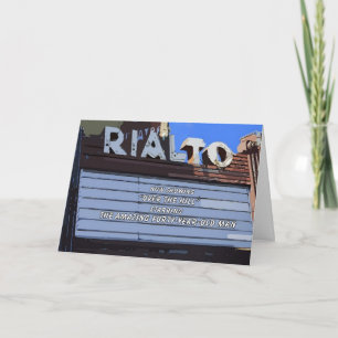 40 Happy Birthday "Over Hill" Theaterkarte Karte