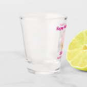 40. Happy Geburtstag Niedlich Pink Cupcake Souveni Schnapsglas (Links)