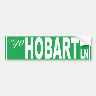 40 Hobart Ln Zeichen besonders angefertigt! Autoaufkleber