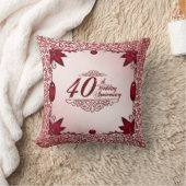 40. Hochzeit-Jubiläum-Kissen Kissen (Decke)