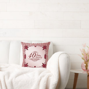 40. Hochzeit-Jubiläum-Kissen Kissen