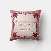 40. Hochzeit-Jubiläum-Kissen Kissen (Rückseite)