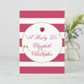 40. Hochzeit Jubiläum Rotes Elegant Ein Ruby Do Einladung (Stehend Vorderseite)