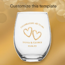 40. Hochzeit Personalisiert